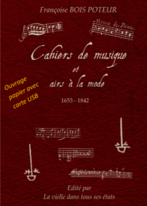 Cahiers de musique et airs à la mode