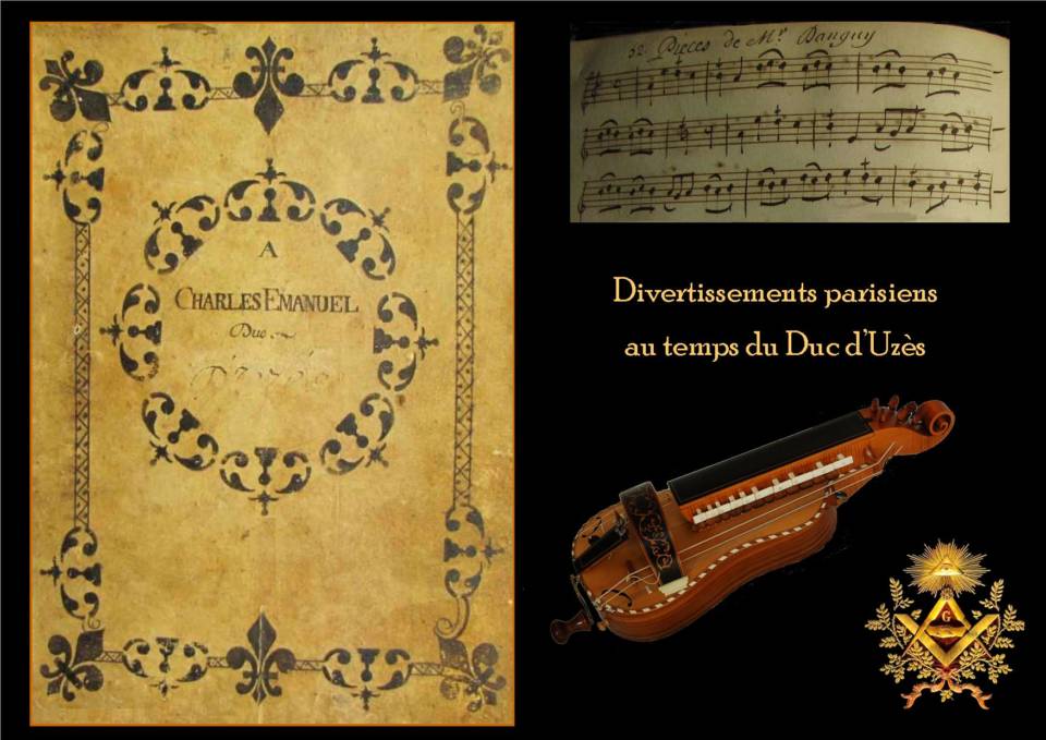 Nous y évoquons  des potins parisiens de 1737, mettant en scène une maîtresse de Louis XV : Madame de Mailly. Nous y découvrons aussi le thème de La béquille du père Barnaba, un dominicain dont  ses aventures avec les filles était sur toutes les lèvres dans les rues et le Pont-Neuf de Paris sous la Régence et le règne de Louis XV. Michel Corrette en a fait un "concerto-comique". Puis est évoqué le cahier de Charles de Crussol, 8eme duc d’Uzès reprenant la coutume des recueils transcrits par des copistes pour des notables. Celui-ci comprend des pièces de François Couperin, Caïs d’Hervelois, Marin Marais, Danguy et comme genres musicaux : brunettes, musettes, fanfares, contredanses, cotillons, vaudevilles, rigaudons, gavottes et un extrait de la noce champêtre, les fastes de La  grande Ménestrandise de François Couperin.